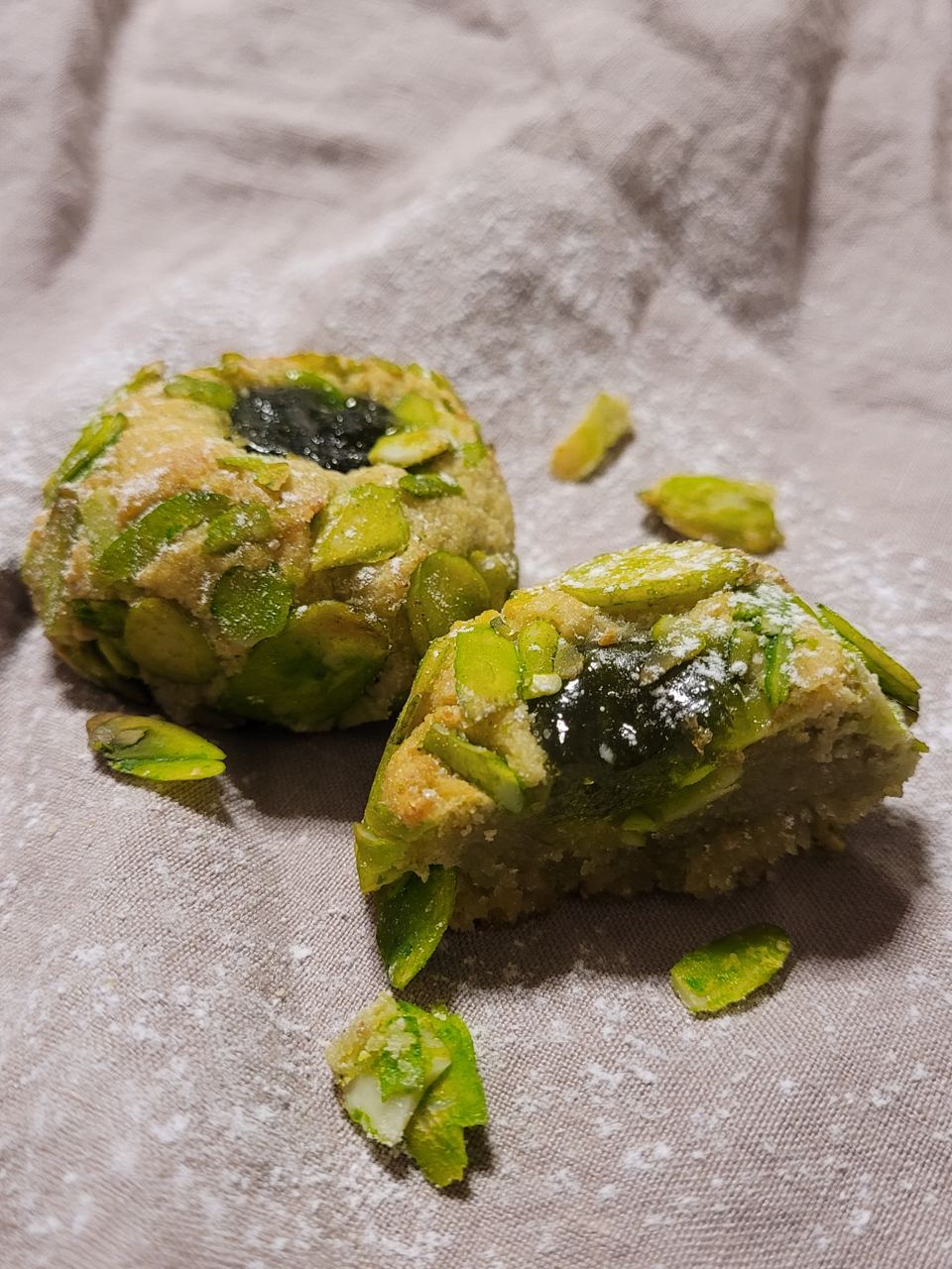 Pasta di Mandorla Mandelgebäck mit Pistazie