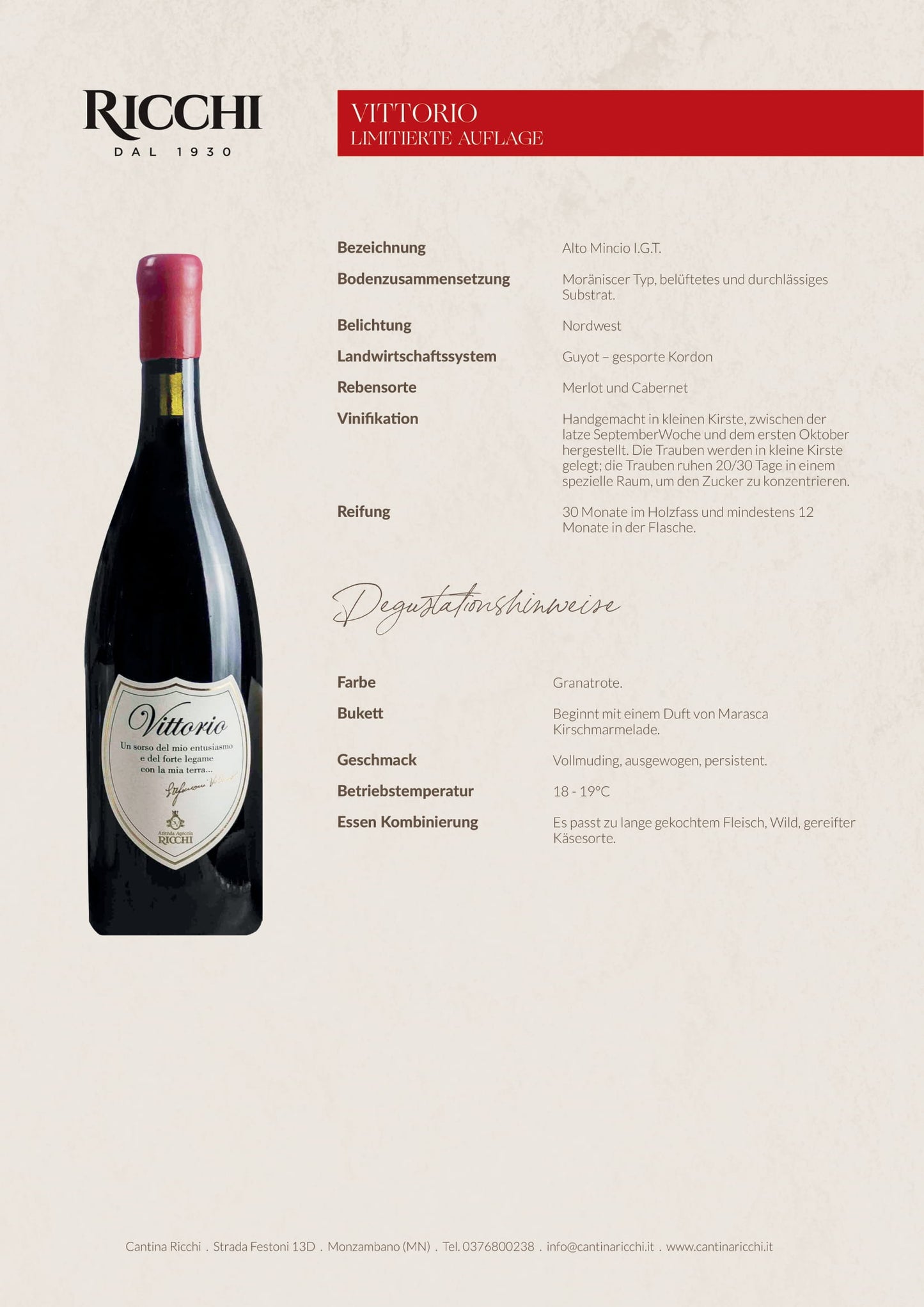 Vittorio Igt 2014  Limitierte Auflage
